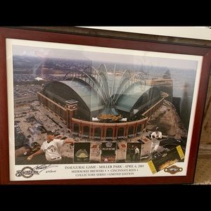 Collectors Miller Park Stadium Opening Day Art